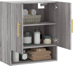 vidaXL Ντουλάπι Τοίχου Γκρι Sonoma 60 x 31 x 70 εκ. από Επεξεργ. Ξύλο