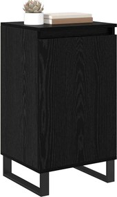 vidaXL Πλαϊνό γραφείο Μαύρη Οξυά 40 x 35 x 70 εκ. Επεξεργασμένο ξύλο