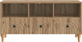 vidaXL Ντουλάπι TV 102 x 34,5 x 50 εκ. Τεχνίτικη Δρυς