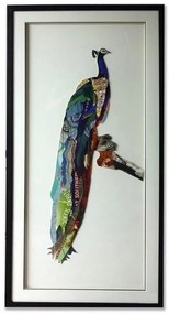 Supergreens Πίνακας Κολάζ Peacock 130x65 εκ