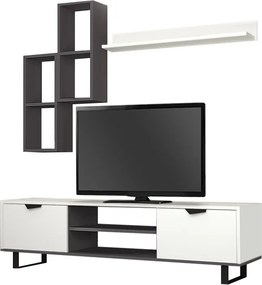 Σύνθεση τηλεόρασης Lonsa Megapap χρώμα λευκό 160x35x40εκ.