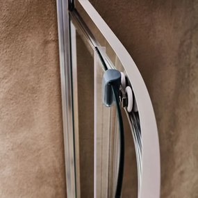 New Tema 80x80x180 Stripes Ημικυκλική Καμπίνα Ντους