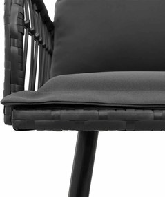 vidaXL Καναπές 5-Αριθμός καθισμάτων Ανθρακί Ατσάλι