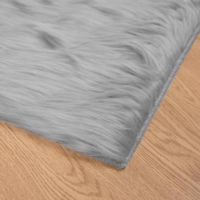 vidaXL Χαλί από τεχνητό πρόβειο δέρμα TAFALLA Γκρι 120 x 170 cm