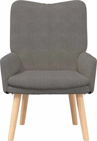 vidaXL Πολυθρόνα Ανοιχτό γκρι 63 x 67 x 94 εκ. ύφασμα