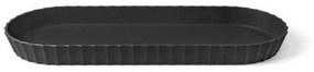 Πιατέλα Σερβιρίσματος Minerva M 37,5x15x3cm Carbon Black Blim+ Polypropylene