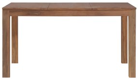 vidaXL Τραπεζαρία 140 x 70 x 76 εκ. Μασίφ Ξύλο Teak / Φυσικό Φινίρισμα