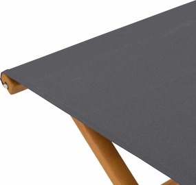 vidaXL Καρέκλα Ακτίνας 2 pcs Στερεό Ξύλο Ευκαλύπτου Γκρι