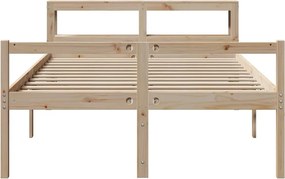 vidaXL Σκελετός Κρεβατιού 2 τμχ. Φυσικό 120 x 200 cm