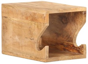 vidaXL Βάση Ποδηλάτου Επιτοίχια 35x25x25 εκ. Μασίφ Ακατέρ. Ξύλο Μάνγκο