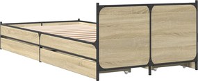 vidaXL Κρεβάτι με Κεφαλάρι Sonoma Δρυς 80 x 200 cm Επεξεργασμένο Ξύλο