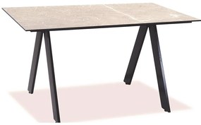Τραπέζι Παραλ/μο Αλουμινίου Hpl 22521 160x90x75cm Beige-Black