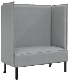 vidaXL Καναπές με ψηλή πλάτη  Ανοιχτό γκρι 109x56x121 cm Ύφασμα