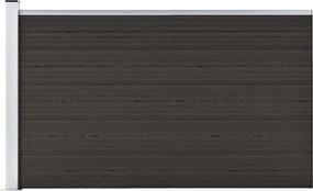 vidaXL Πάνελ Περίφραξης Μαύρο 175 x 105 εκ. από WPC