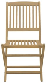 vidaXL Καρέκλες Κήπου Πτυσσόμενες 4 τεμ. 57x49x90 εκ. Μασίφ Ακακία
