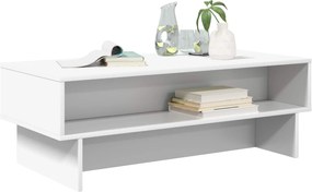 vidaXL Τραπεζάκι σαλονιού Λευκό 100 x 46 x 35 εκ. Επεξεργασμένο ξύλο