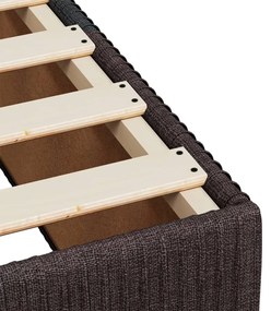 ΚΡΕΒΑΤΙ BOXSPRING ΜΕ ΣΤΡΩΜΑ ΣΚΟΥΡΟ ΚΑΦΕ 180X200 ΕΚ ΥΦΑΣΜΑΤΙΝΟ 3287538