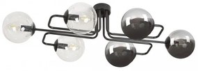 Φωτιστικό Οροφής 6xE14 Ατσάλι και Γυαλί BRENDI Made in Poland Emibig 834/6A3 Πολύχρωμο