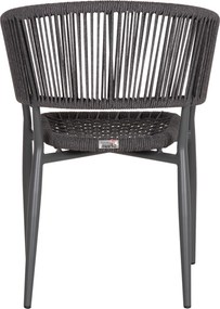 ΠΟΛΥΘΡΟΝΑ ΑΛΟΥΜΙΝΙΟΥ EULO HM5783.21 ΓΚΡΙ-ΤWISTED RATTAN ΓΚΡΙ 57x63x77Υεκ.