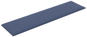 vidaXL Πάνελ Τοίχου 12 τεμ. Μπλε 60 x 15 εκ. 1,08 μ² Υφασμάτινα