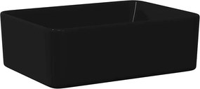 vidaXL Νιπτήρας Μαύρος 40 x 30 x 13 εκ. Κεραμικός