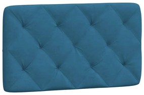 vidaXL Κρεβάτι με Στρώμα Μπλε 80 x 200 εκ. Βελούδινος