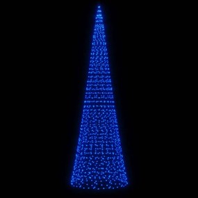 vidaXL Χριστουγεν. Δέντρο για Ιστό Σημαίας 1534 LED Μπλε 500 εκ.