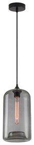 Φωτιστικό Οροφής Μονόφωτο Homelighting Feint 77-8781 Smoked Glass