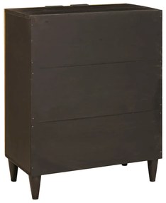 vidaXL Πλαϊνό γραφείο Μαύρο και Χρυσό 60 x 33 x 75 cm