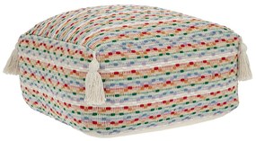 Πουφ Δαπέδου Υφασμάτινο Polycotton Πολύχρωμο 40x40x20εκ. iliadis 90216