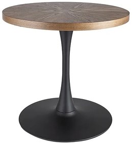 STÓŁ AMADEO ORZECH/CZARNY MAT FI 80 DIOMMI-80-3484