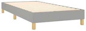 ΚΡΕΒΑΤΙ BOXSPRING ΜΕ ΣΤΡΩΜΑ ΑΝΟΙΧΤΟ ΓΚΡΙ 90X200 ΕΚ. ΥΦΑΣΜΑΤΙΝΟ 3127013