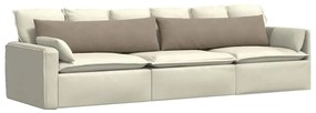 vidaXL Μαξιλάρι Καναπέ 2 pcs Taupe 145 x 40 εκ. ύφασμα