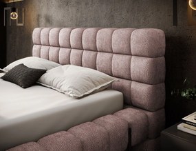 Επενδυμένο κρεβάτι Cloud-Roz-160 x 200