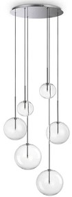 Φωτιστικό Οροφής Equinoxe 317250 Φ65x225cm 6xG4 2W Chrome Ideal Lux