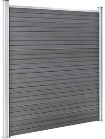vidaXL Πάνελ Περίφραξης Γκρι 1391 x 186 εκ. από WPC