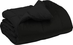 vidaXL Χειμερινό Παπλωματοθήκη 155 x 220 cm Χειμώνας Μαύρο Αναπνεύσιμο