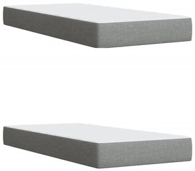 ΚΡΕΒΑΤΙ BOXSPRING ΜΕ ΣΤΡΩΜΑ ΑΝΟΙΧΤΟ ΓΚΡΙ 200X200 ΕΚ. ΥΦΑΣΜΑΤΙΝΟ 3286787