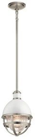 Κρεμαστό Φωτιστικό Οροφής 1xE27 Φ20cm Tollis Quintiesse Elstead Lighting-QN-TOLLIS-MP-BN-Νίκελ Ματ QN-TOLLIS-MP-BN