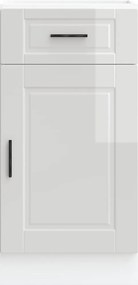 vidaXL ντουλάπι βάσης κουζίνας Porto Λευκό Υψηλής στιλπνότητας