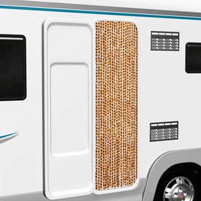 vidaXL Σήτα Εντόμων Ώχρα και Λευκό 56 x 200 εκ. από Σενίλ