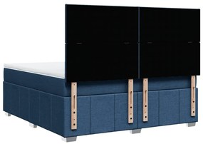 ΚΡΕΒΑΤΙ BOXSPRING ΜΕ ΣΤΡΩΜΑ ΜΠΛΕ 180X200 ΕΚ. ΥΦΑΣΜΑΤΙΝΟ 3294046