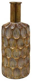 Μεταλλικό Βάζο Δαπέδου FL316 Fylliana Χρυσό Αντικέ Φ20x56 εκ. 20x20x56 εκ.