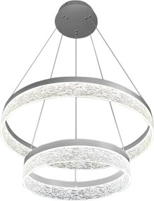 Κρεμαστό Φωτιστικό Πολύφωτο Gala Silver 54W 4000K 60cm