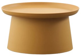 TECH COFFEE TABLE ΜΟΥΣΤΑΡΔΙ D70xH36cm - 27-0183