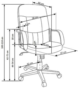 DENZEL chair color: black DIOMMI V-CH-DENZEL-FOT-CZARNY