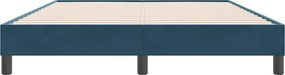 vidaXL Box Spring κρεβάτι χωρίς στρώμα σκούρο μπλε 140x220cm Βελούδινο