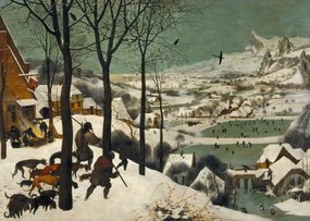 Αναπαραγωγή Hunters in the Snow (Winter), 1565, Pieter the Elder Bruegel