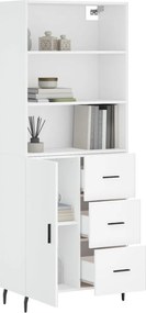 vidaXL Ντουλάπι Λευκό 69,5x34x180 εκ. από Επεξεργασμένο Ξύλο