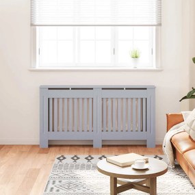 vidaXL Κάλυμμα Καλοριφέρ Ανθρακί 152 x 19 x 81,5 εκ. από Επεξεργασμένο Ξύλο